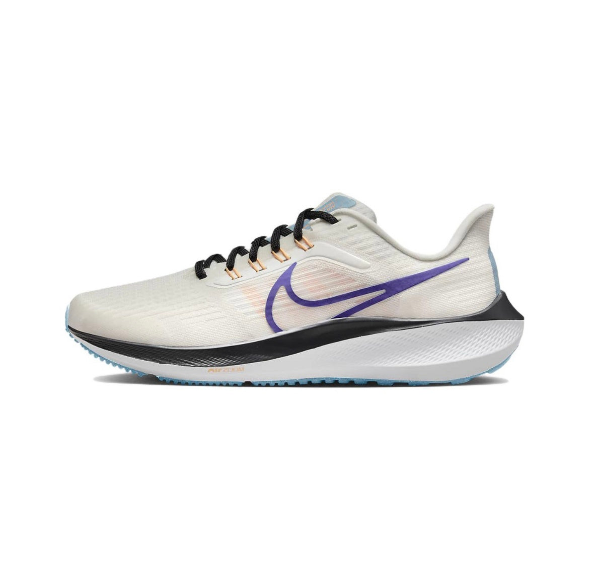 Nike Air Zoom Pegasus 39 Running Shoes in White Blue DH4071-006 - product image from the listing.