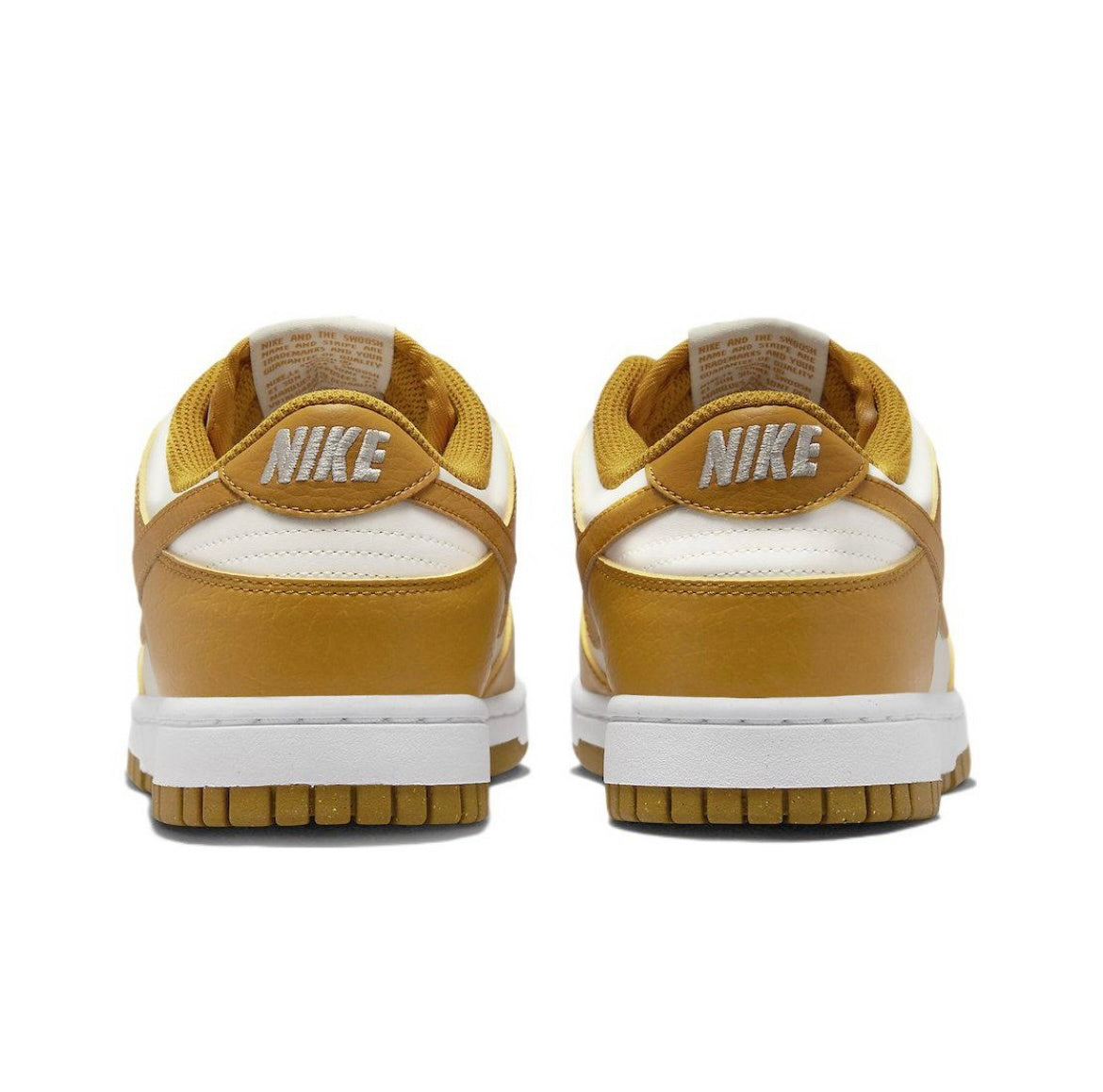Nike Dunk Low Next Nature Sneakers in White and Brown DN1431-001 - product image from the listing.