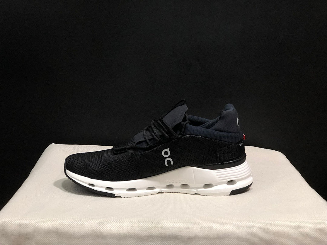 On Cloudnova 1 Sneakers in Black and White - product image from the listing.