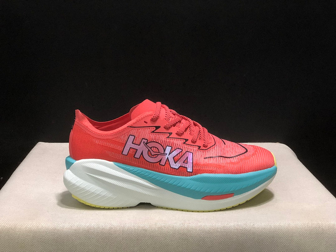 Coral HOKA Mach X 2 Running Shoes - product image from the listing.