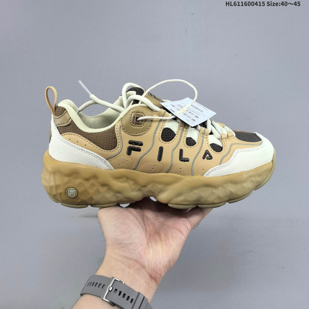 FILA Muffin WE Low-Top Sneakers, in Tan and Cream F12M541106FTW - product image from the listing.