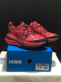 Red HOKA Stinson One 7 Trail Sneakers - product image from the listing.