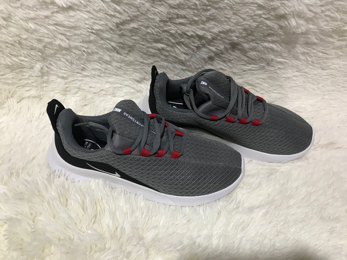 Nike Lunar 5 Sneakers in Gray, in White and Red - product image from the listing.