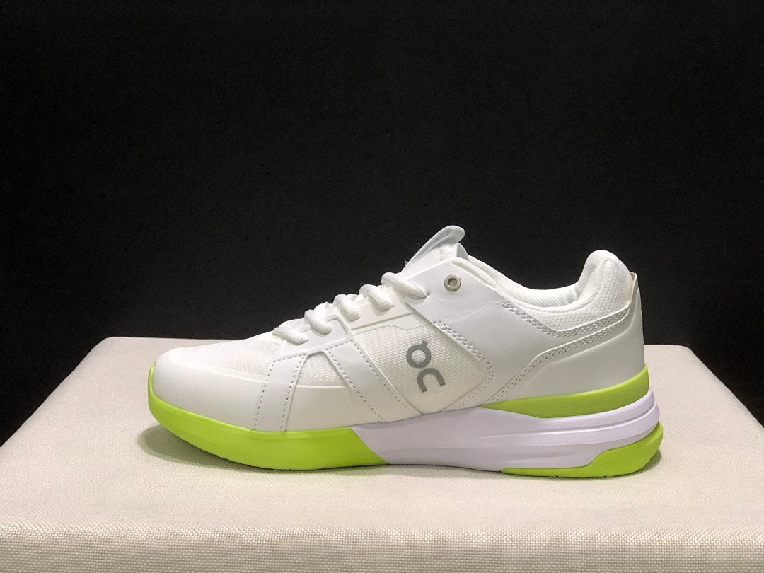 On The Roger Clubhouse Pro Sneakers White Neon in Yellow - product image from the listing.
