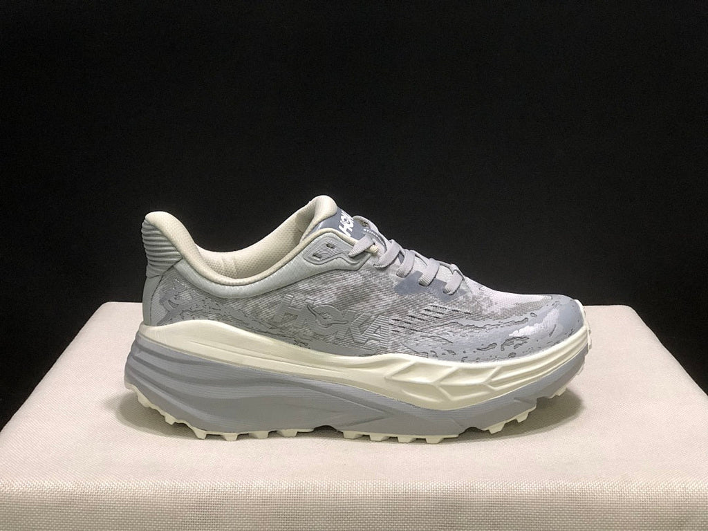 HOKA Stinson 7 Trail Running Shoes, in Gray - product image from the listing.