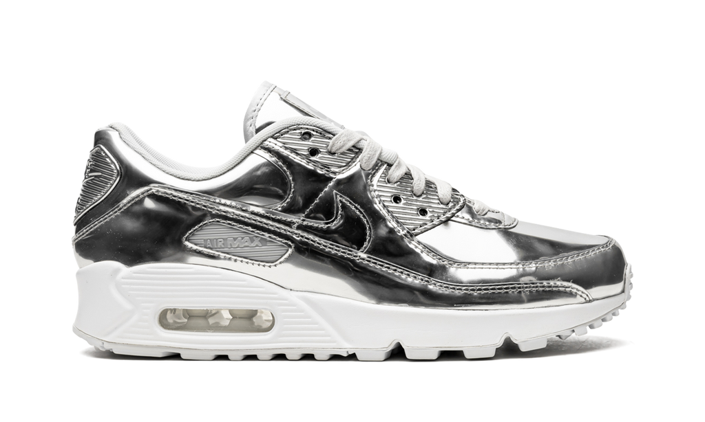 Women's AIR MAX 90 "Metallic Pack - Silver" CQ6639 001 - product image from the listing.