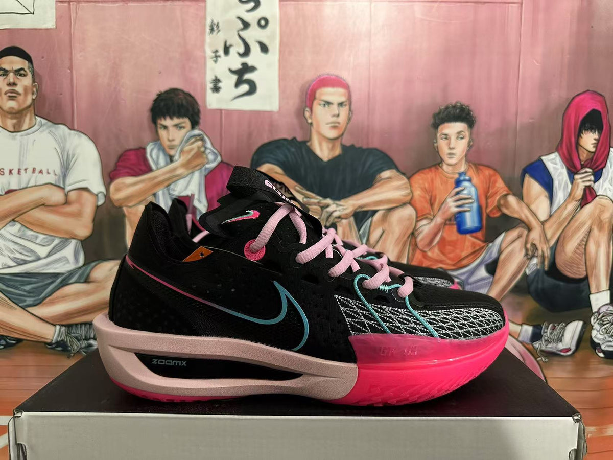 Nike Basketball Shoes in Black Pink and Teal - product image from the listing.