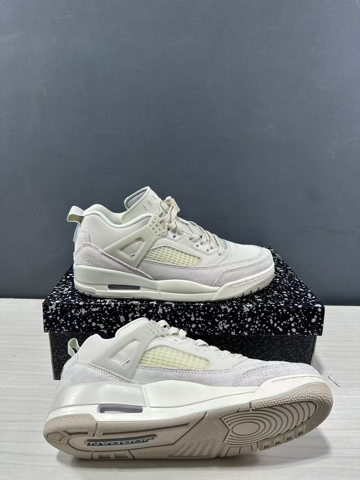Jordan Spizike Low Sneakers in Grey IU7551-030 - product image from the listing.