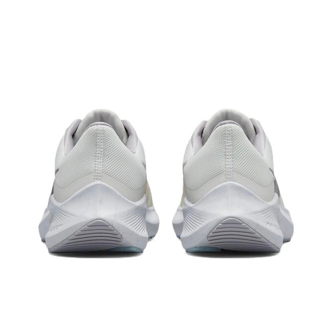 Nike Zoom Winflo 8 Running Shoes in White Silver DA3056-002 - product image from the listing.