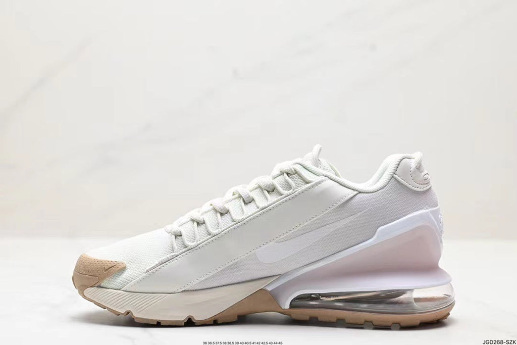 Khaki and White Nike Air Max 270 React ENG Sneakers - product image from the listing.