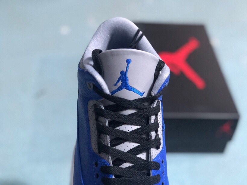Jordan 3 Retro Sneakers in Royal Blue Grey CT8532-400 - product image from the listing.