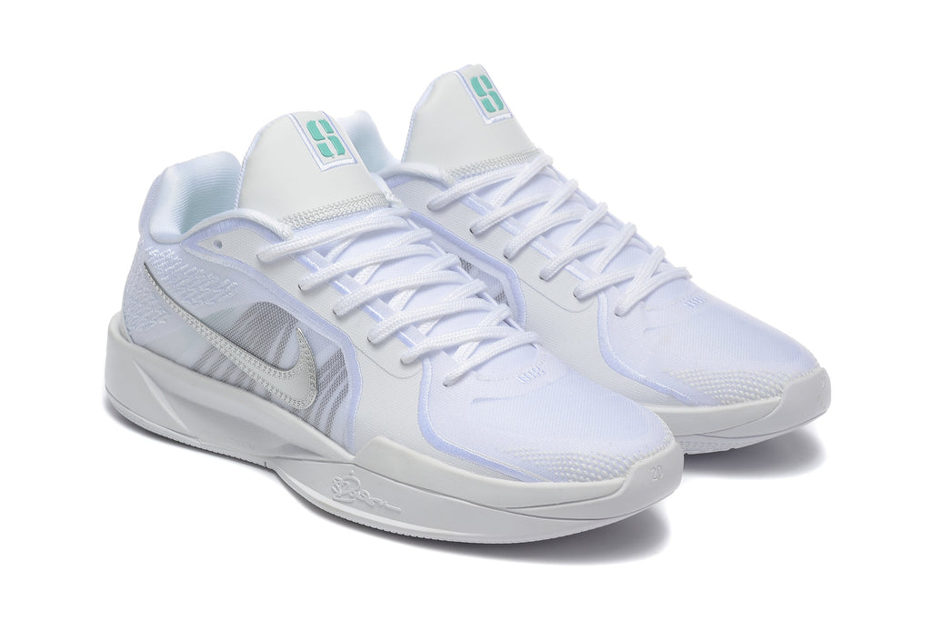 Nike Sabrina 2 Basketball Shoes, in White and Mint - product image from the listing.