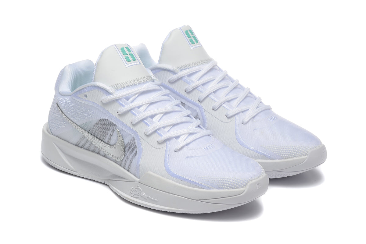 Nike Sabrina 2 Basketball Shoes, in White and Mint - product image from the listing.