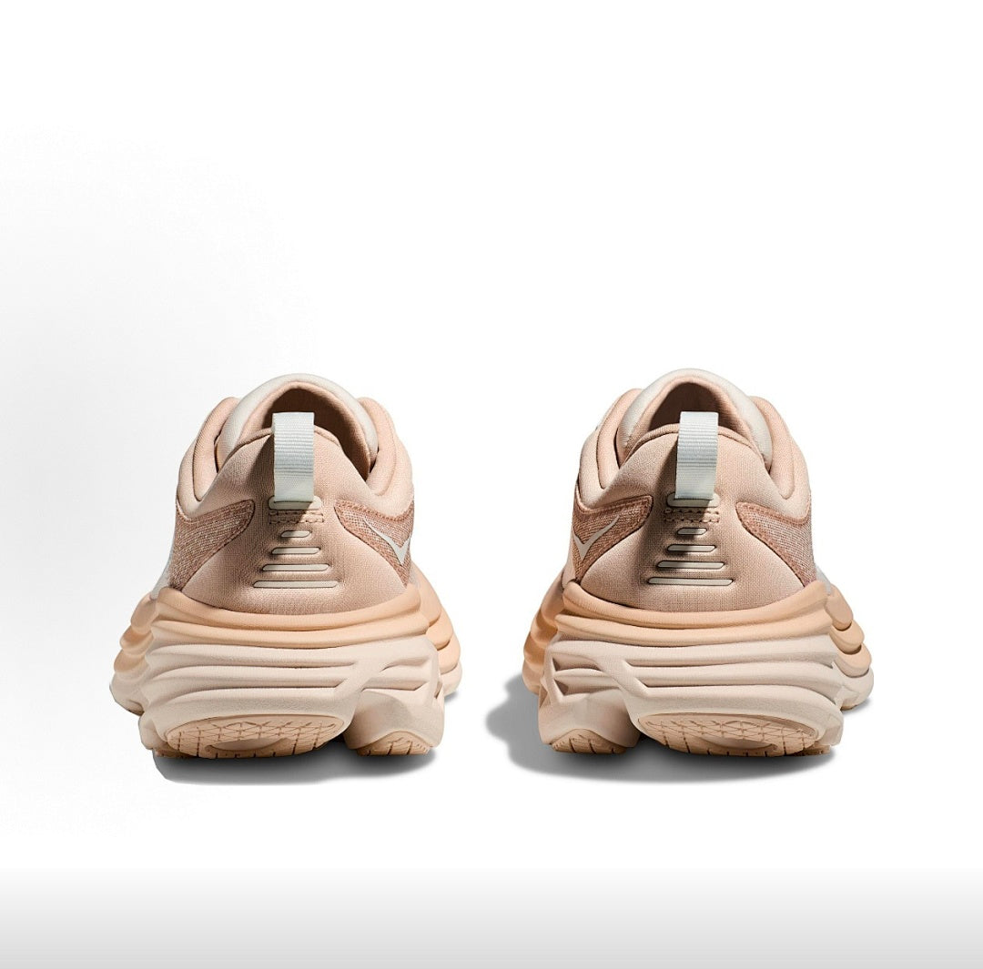 Beige Brown HOKA Bondi 8 Running Shoes - product image from the listing.