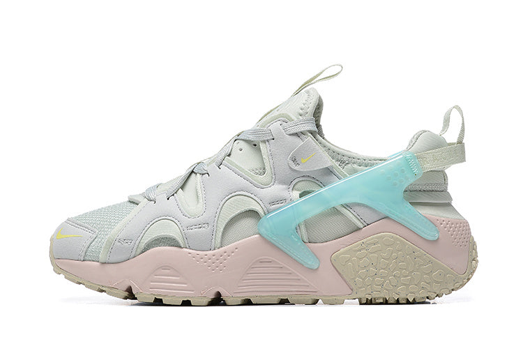 Nike Air Huarache Sneakers in Light Grey Pink Aqua - product image from the listing.