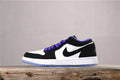 Air Jordan 1 Low White Black Dark Concord Sneakers - product image from the listing.