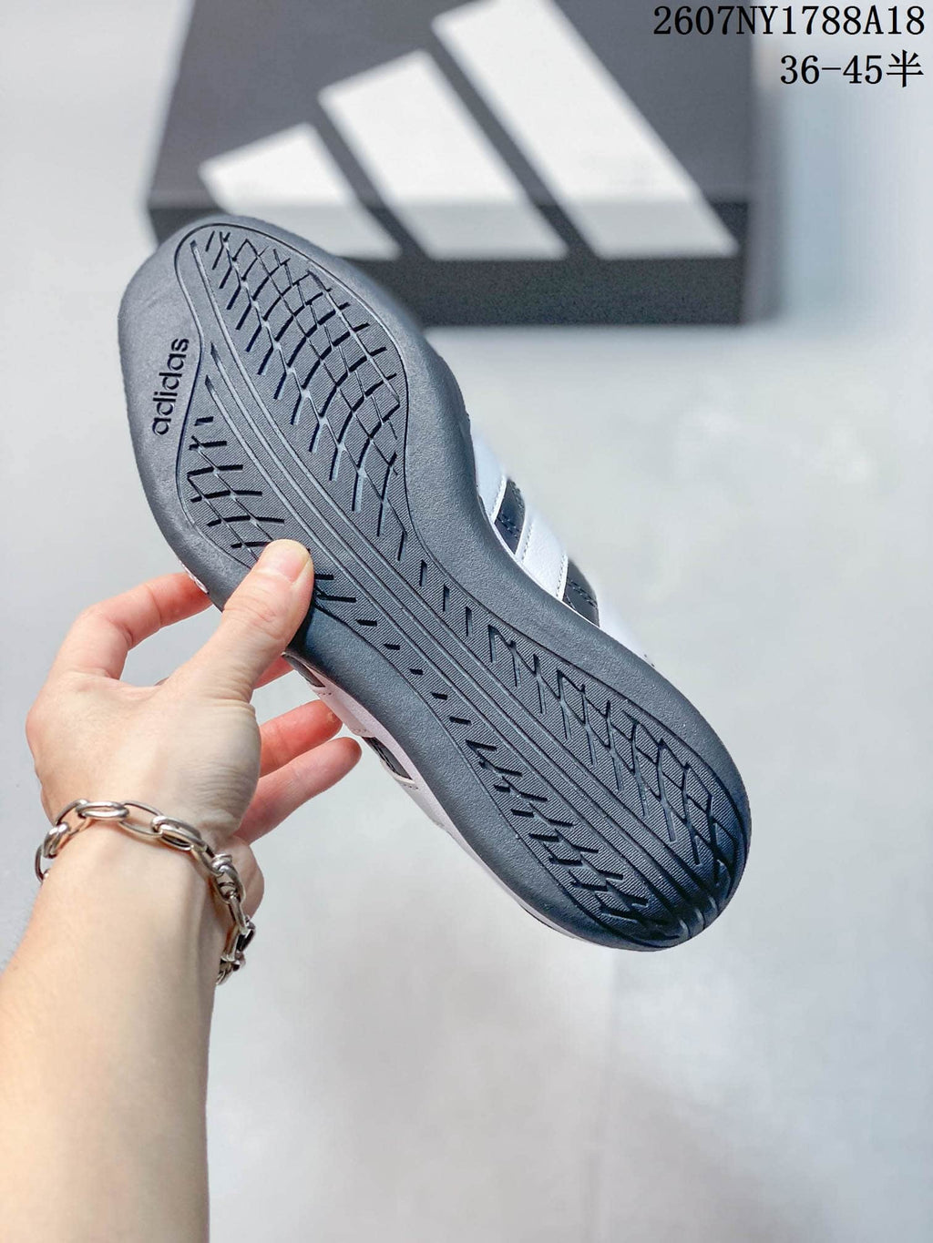 adidas Adipista Casual Sneakers in Navy White EG8662 - product image from the listing.