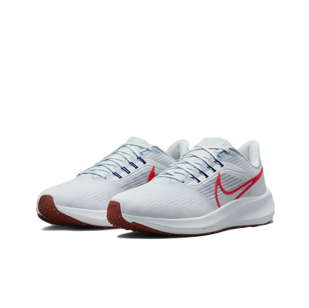 Nike Air Zoom Pegasus 39 Running Shoes in White Red DH4071-007 - product image from the listing.