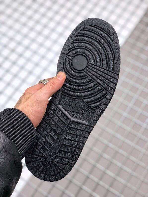 CLOT x Air Jordan 1 Mid Fearless Sneakers in Black - product image from the listing.
