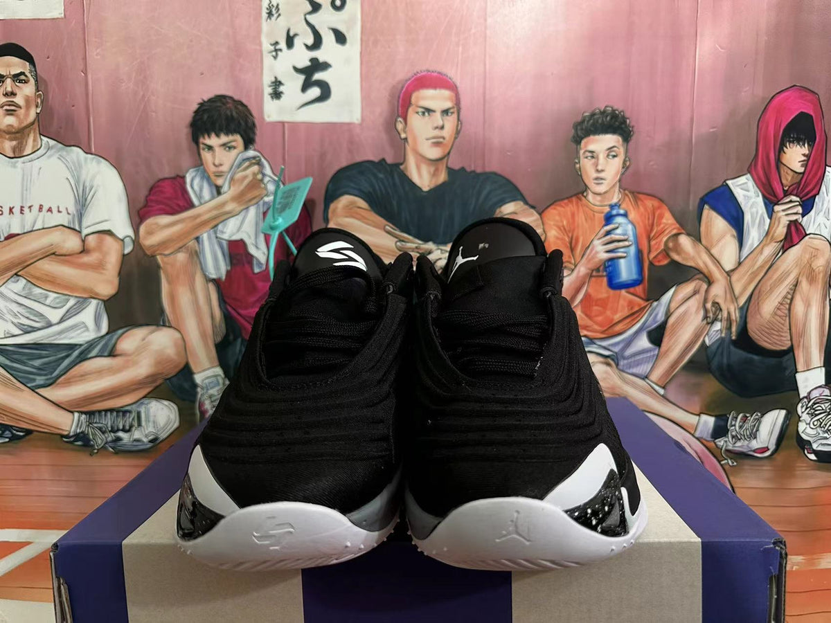 Jordan Luka 2 Basketball Shoes in Black White Red - product image from the listing.