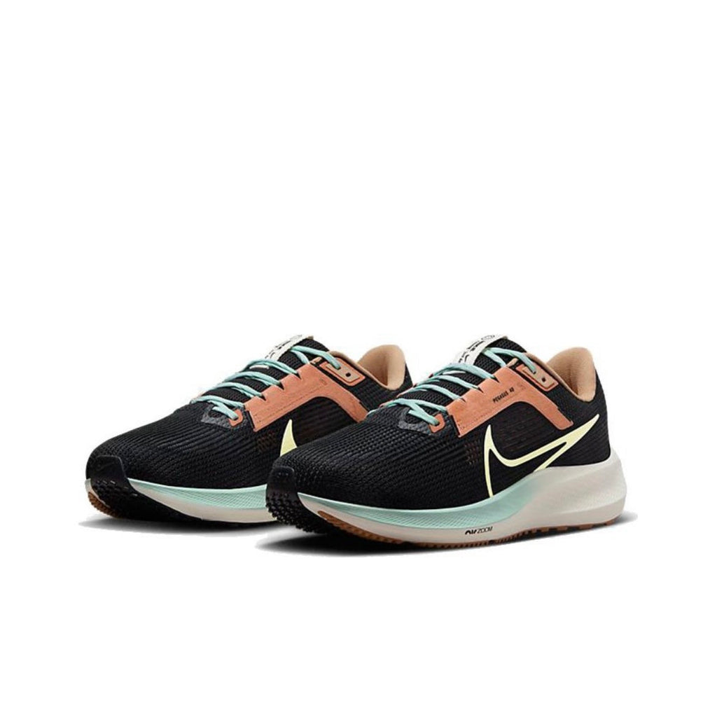 Nike Air Zoom Pegasus 40 Running Shoes in Black Yellow FQ6852-081 - product image from the listing.