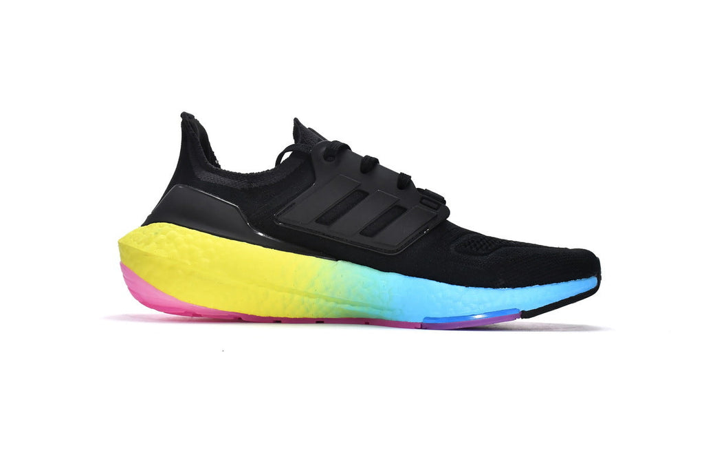 adidas UltraBoost 22 Running Shoes in Black Yellow GV8829 - product image from the listing.