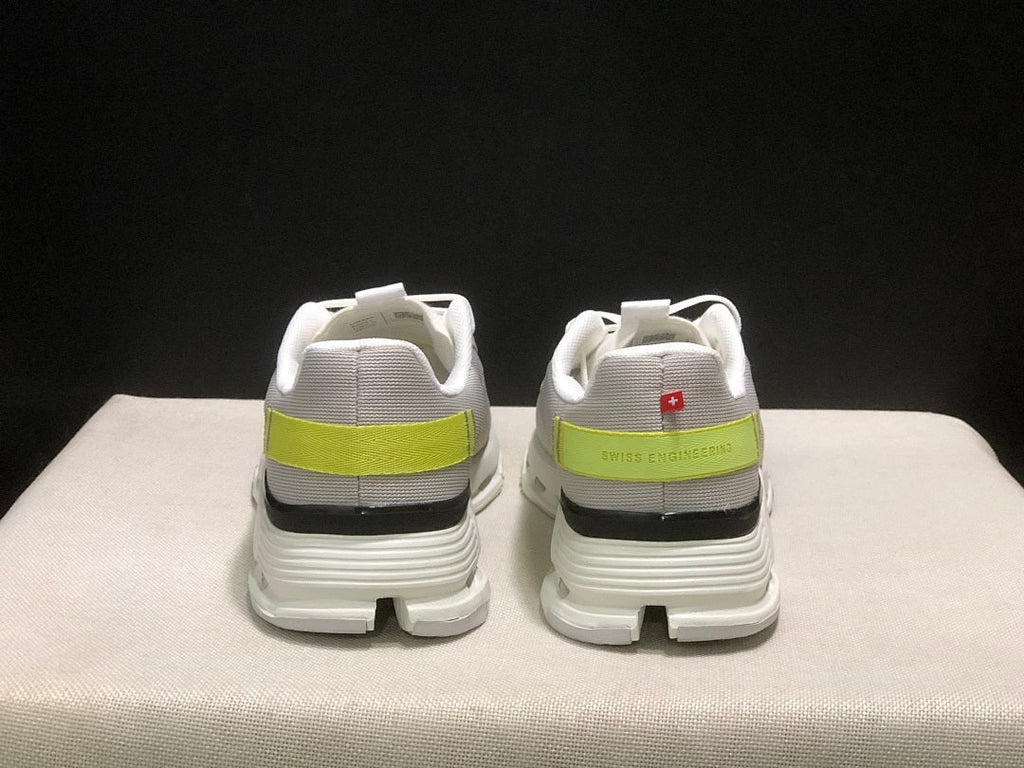 On Cloudnova Form 2 Sneakers, Grey and Fluorescent in Green - product image from the listing.