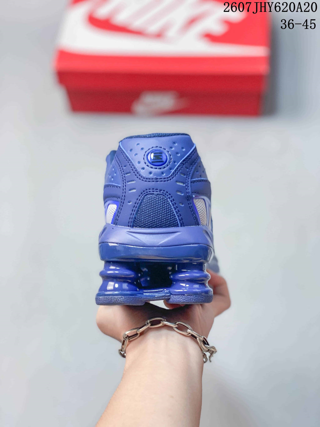 Nike Shox Ride 2 Sneakers in Blue White IO4296-004 - product image from the listing.