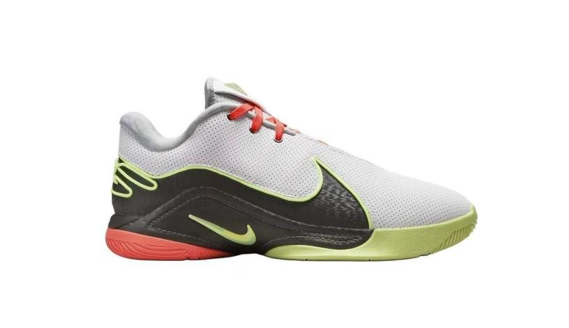 Gray and Lime Nike LeBron 22 Basketball Shoes - product image from the listing.