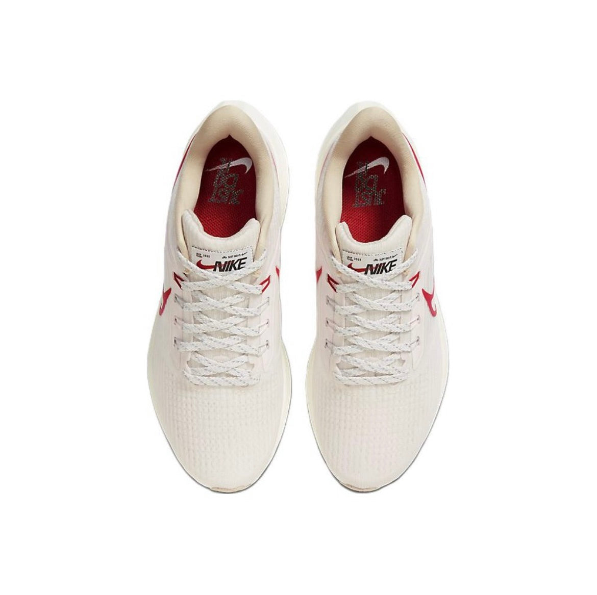Nike Air Zoom Pegasus 39 Running Shoes in White Red FD4344-161 - product image from the listing.