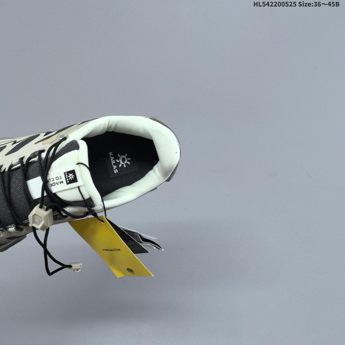 Kailas FUGA DU BOA Trail Running Shoes, in Beige and Black - product image from the listing.
