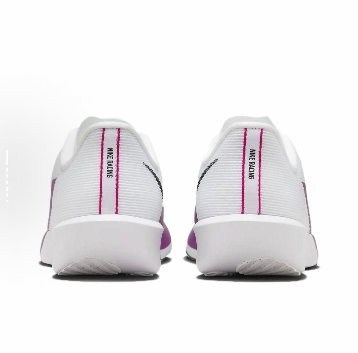 Nike Air Zoom Rival Fly 4 Running Shoes in White Purple FV6040-100 - product image from the listing.