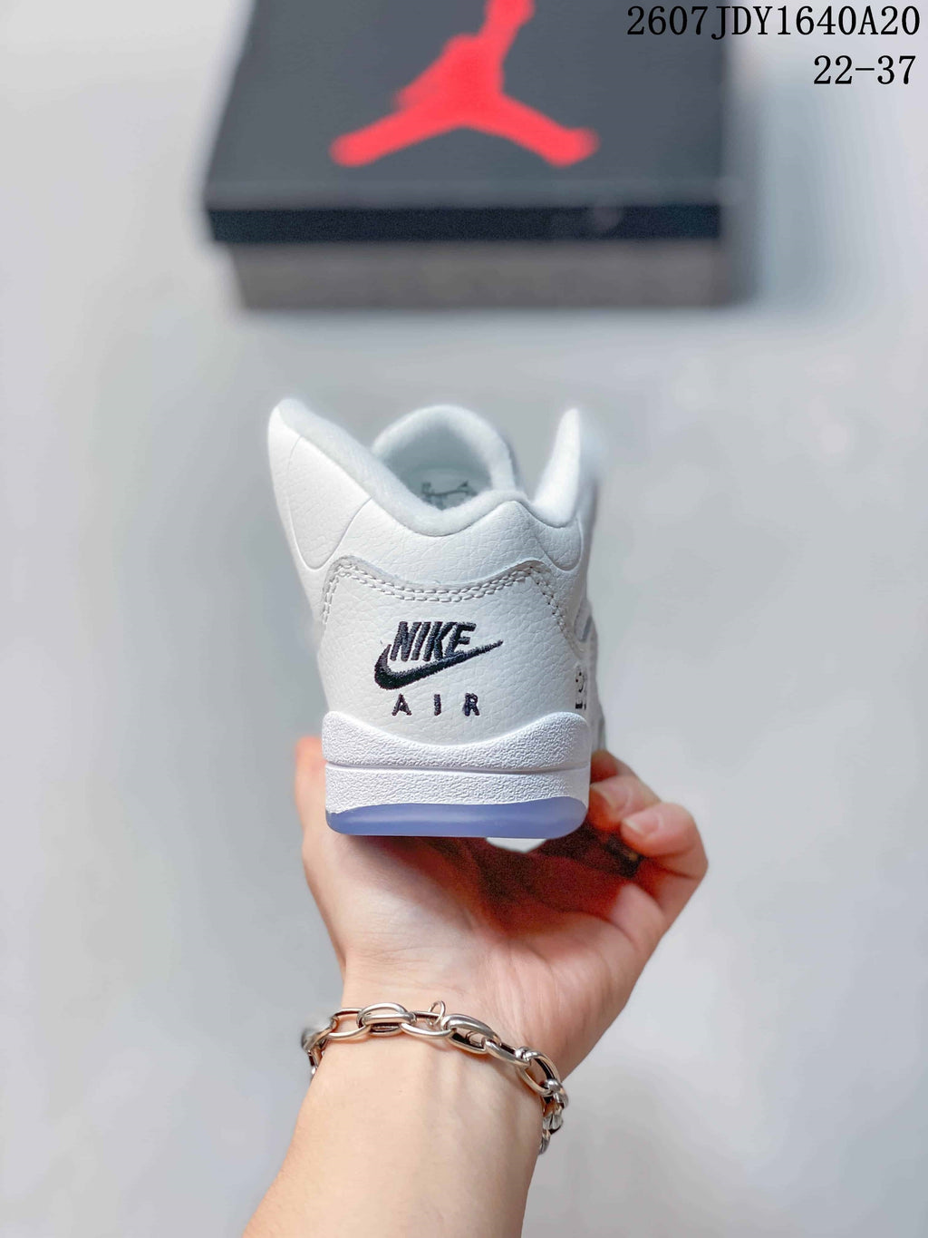 Air Jordan 5 Retro Kids' Sneakers White - product image from the listing.
