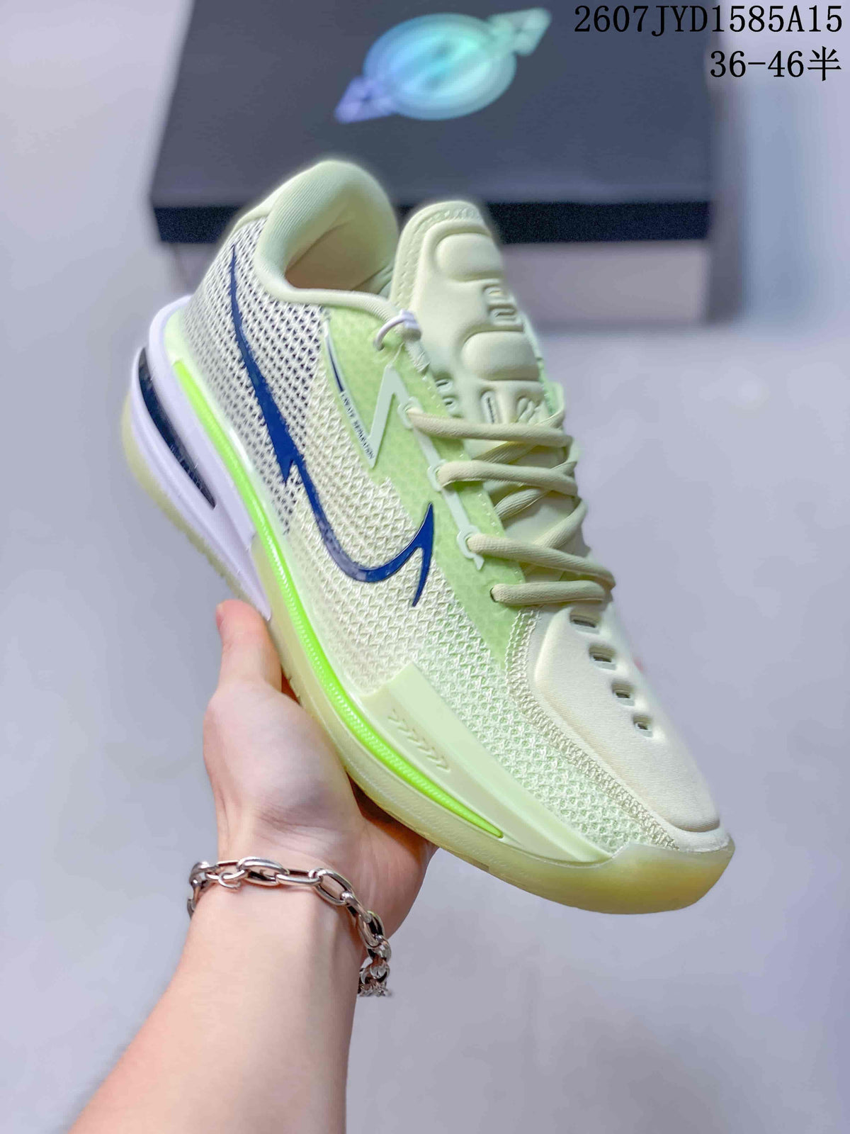 Nike Beyond Basketball Shoes in White Green 2607TYD1585A15 - product image from the listing.