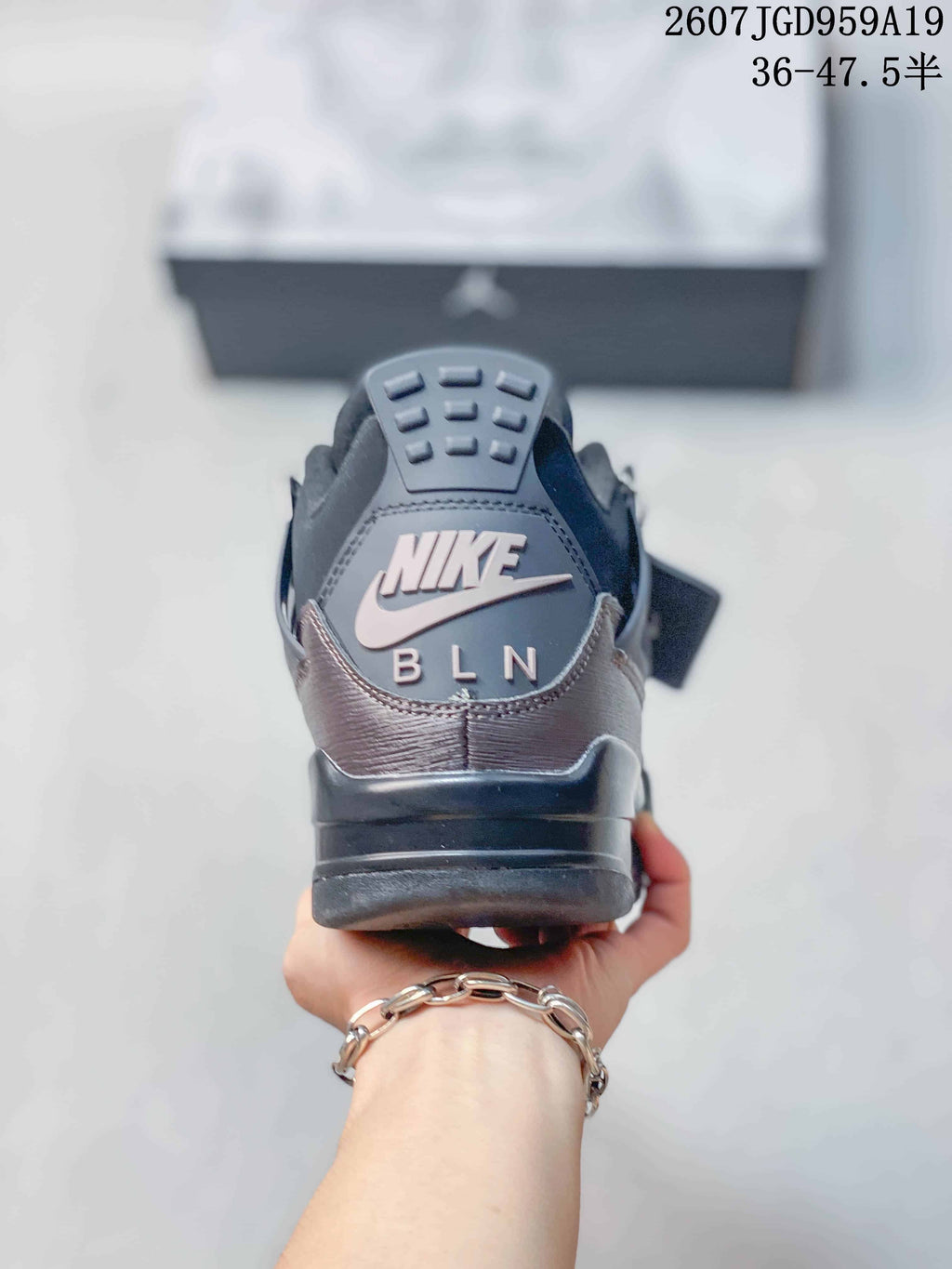 Air Jordan 4 Retro Dark Gray Sneakers JA8136 - product image from the listing.