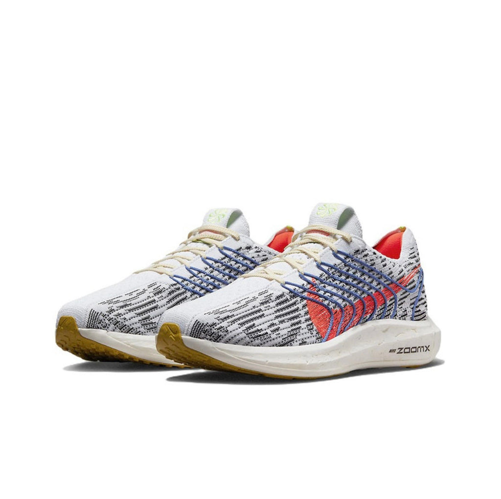 Nike Pegasus Turbo Next Nature Running Shoes in White Red DM3413-002 - product image from the listing.