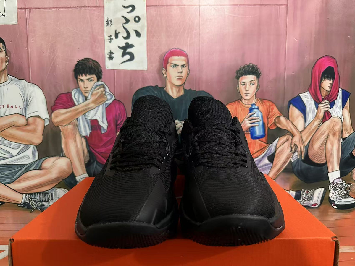 Nike Basketball Shoes, All in Black - product image from the listing.