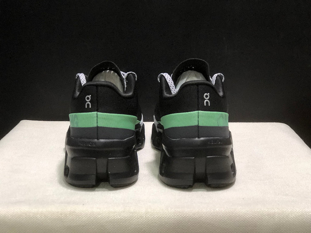 On Cloudmonster 2 Running Sneakers in Black Green - product image from the listing.