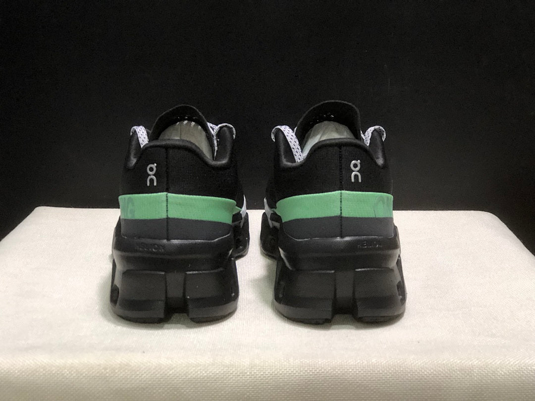 On Cloudmonster 2 Running Sneakers in Black Green - product image from the listing.