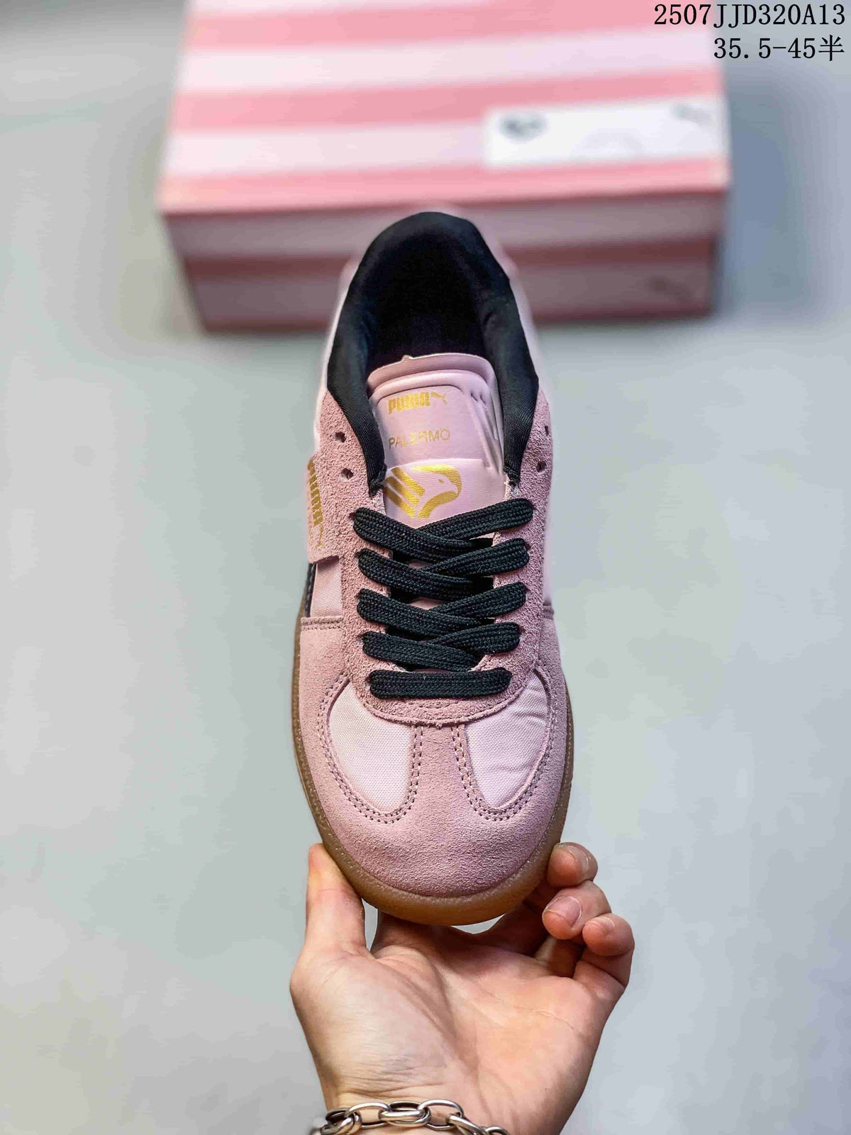 PUMA Palermo Leather Trainers Pink 2507 JJD320A13 - product image from the listing.