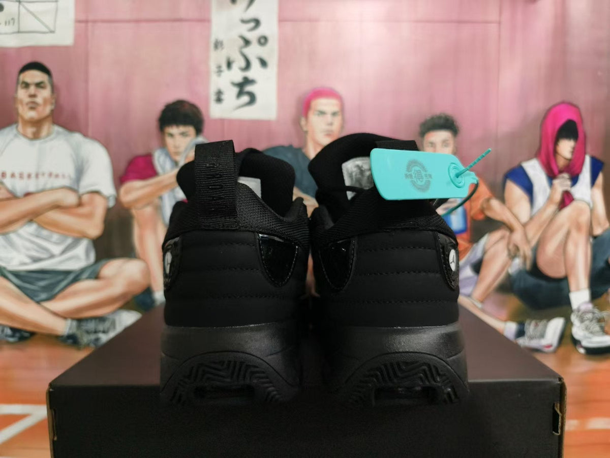 Jordan Luka 1 Basketball Shoes, in Black - product image from the listing.