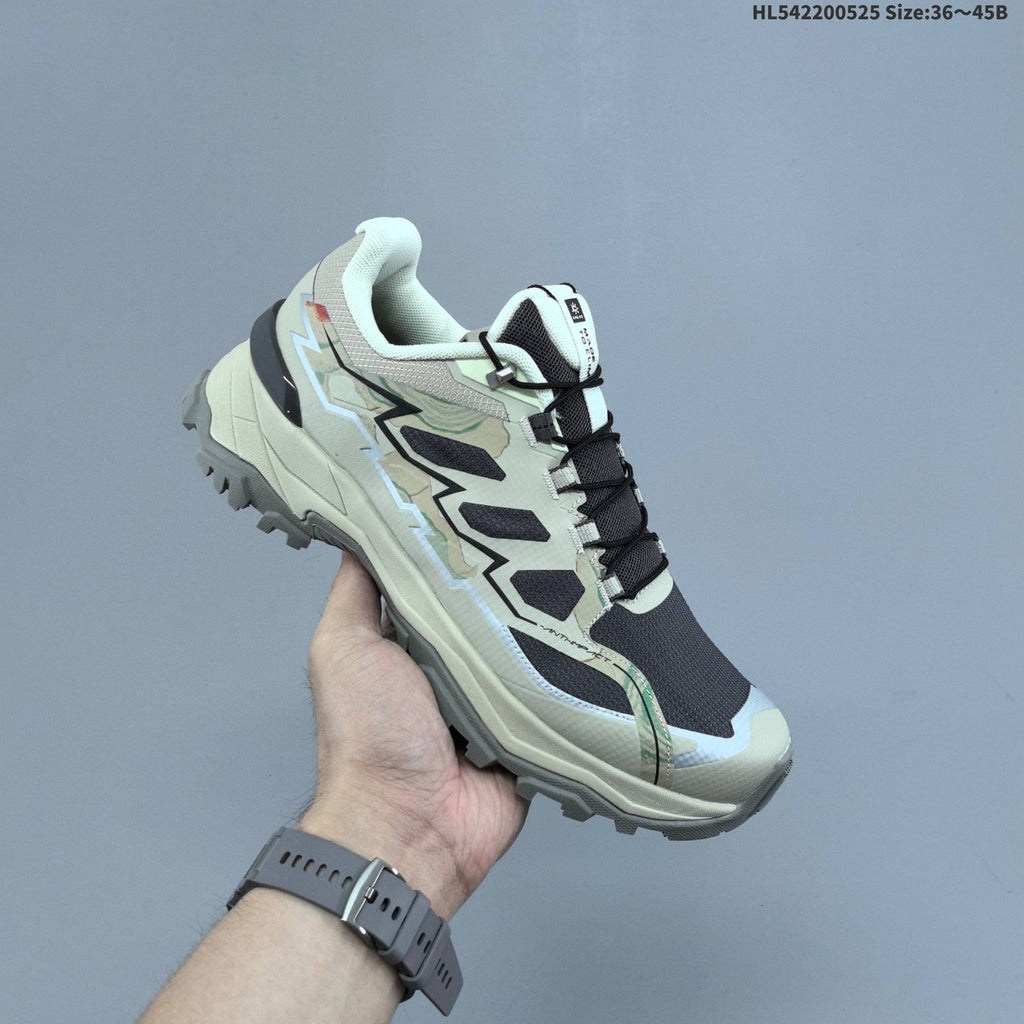 Kailas FUGA DU BOA Trail Running Shoes, in Beige and Black - product image from the listing.