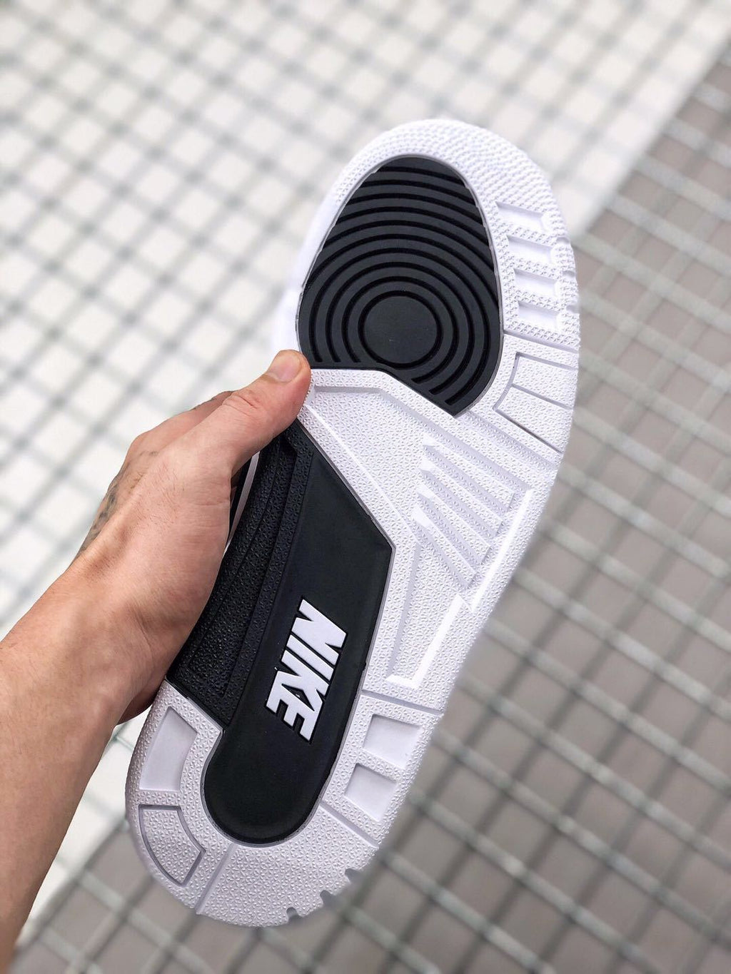 Fragment x Air Jordan 3 Sneakers in White Black - product image from the listing.