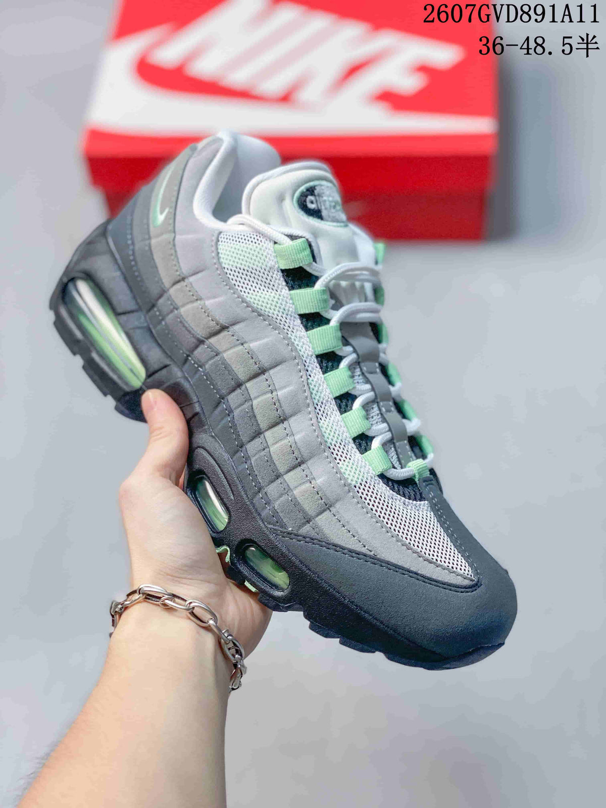Nike Air Max 95 OG Sneakers in Gray Black Green 2607GVD891A11 - product image from the listing.
