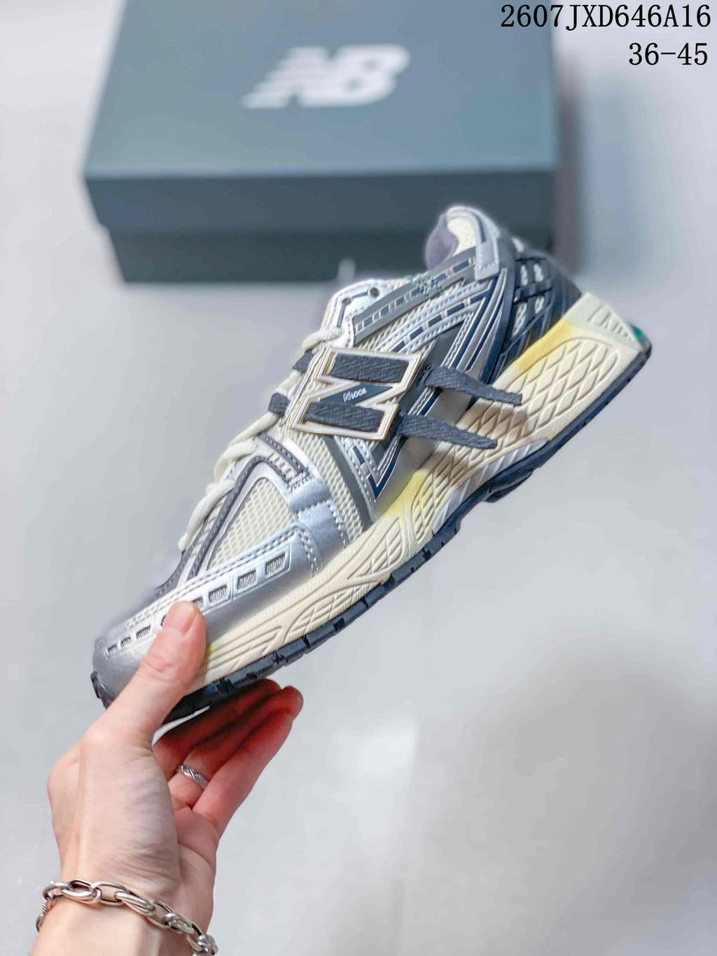 New Balance 1906A Gray Mesh Lifestyle Trainers - product image from the listing.