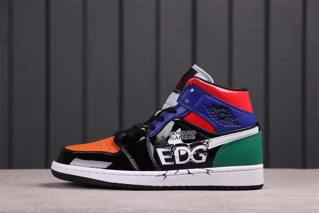 Air Jordan 1 Mid SE EDG Multicolor Sneakers - product image from the listing.
