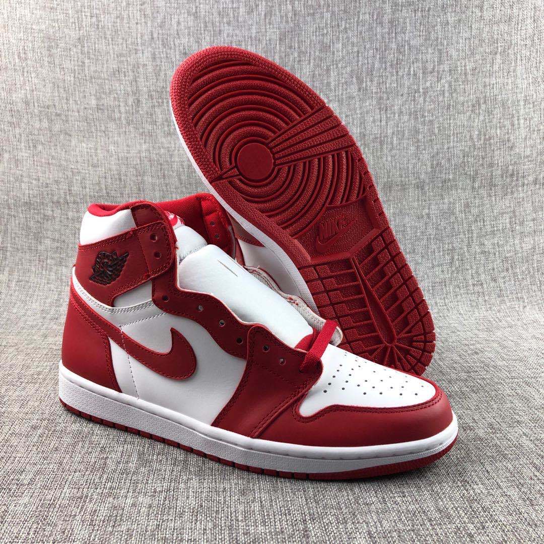 Jordan New Beginnings High-Top Sneakers in White Red CT6252-900 - product image from the listing.
