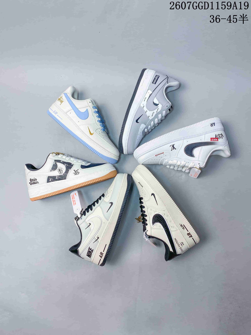 Nike Air Force 1 '07 Low Trainers White Style 2607GGD1159A19 - product image from the listing.
