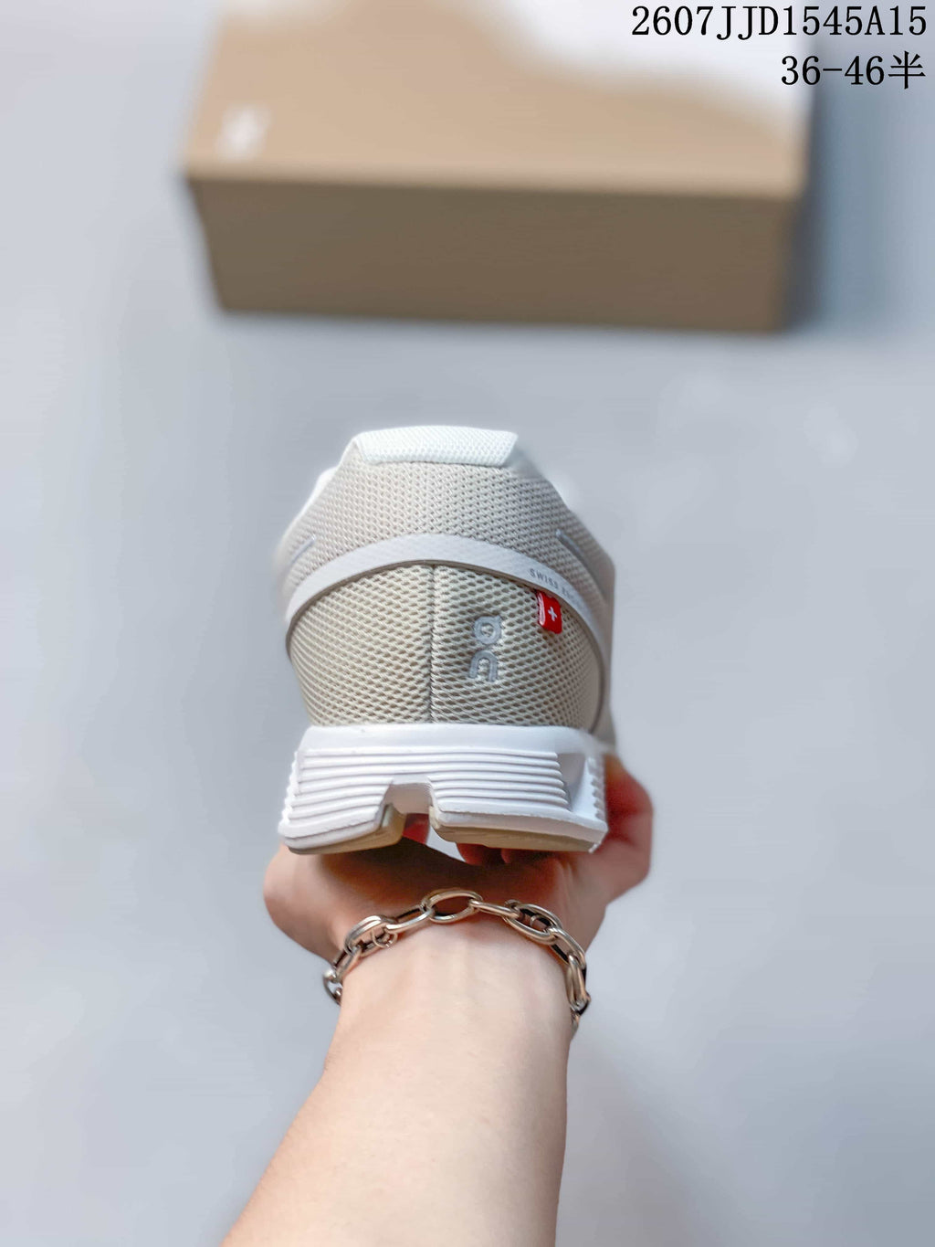 On CloudTilt White Mesh Sneakers for Running - product image from the listing.