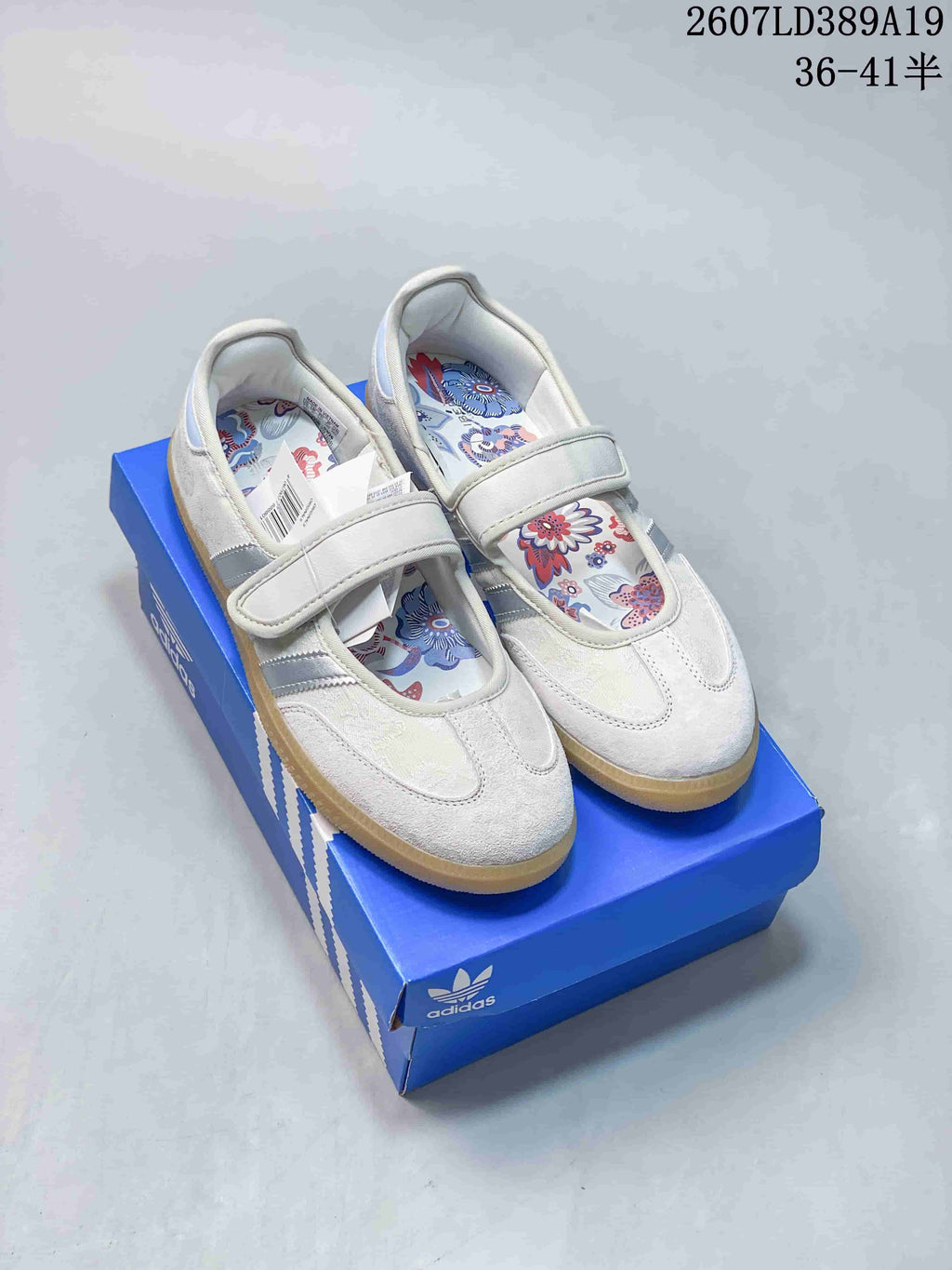 adidas Originals Samba Jane Mary Jane Sneakers in White 2607LD389A19 - product image from the listing.